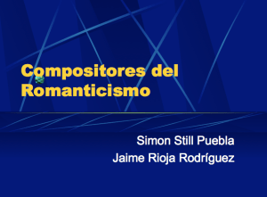 CompositoresRomanticismo